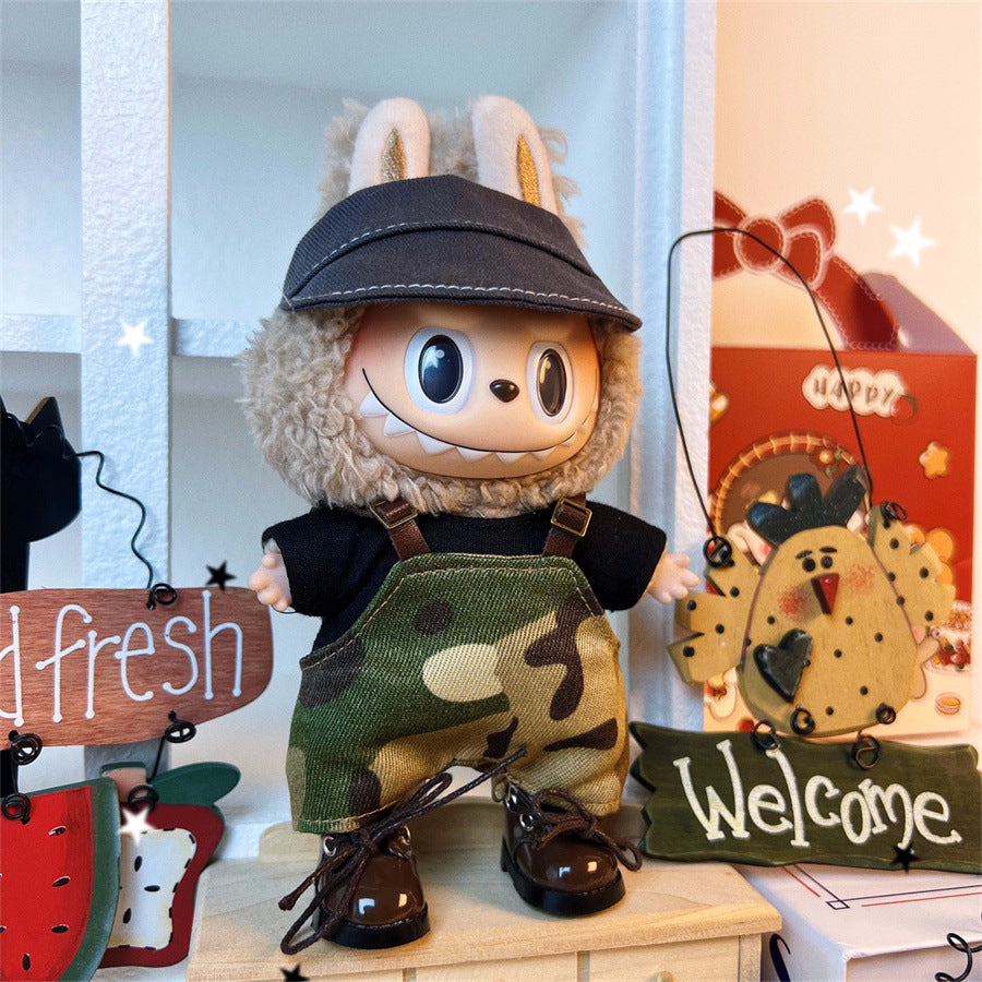 Clothes Only Suitable for 17cm Labubu Vinyl Doll Plush Dolls