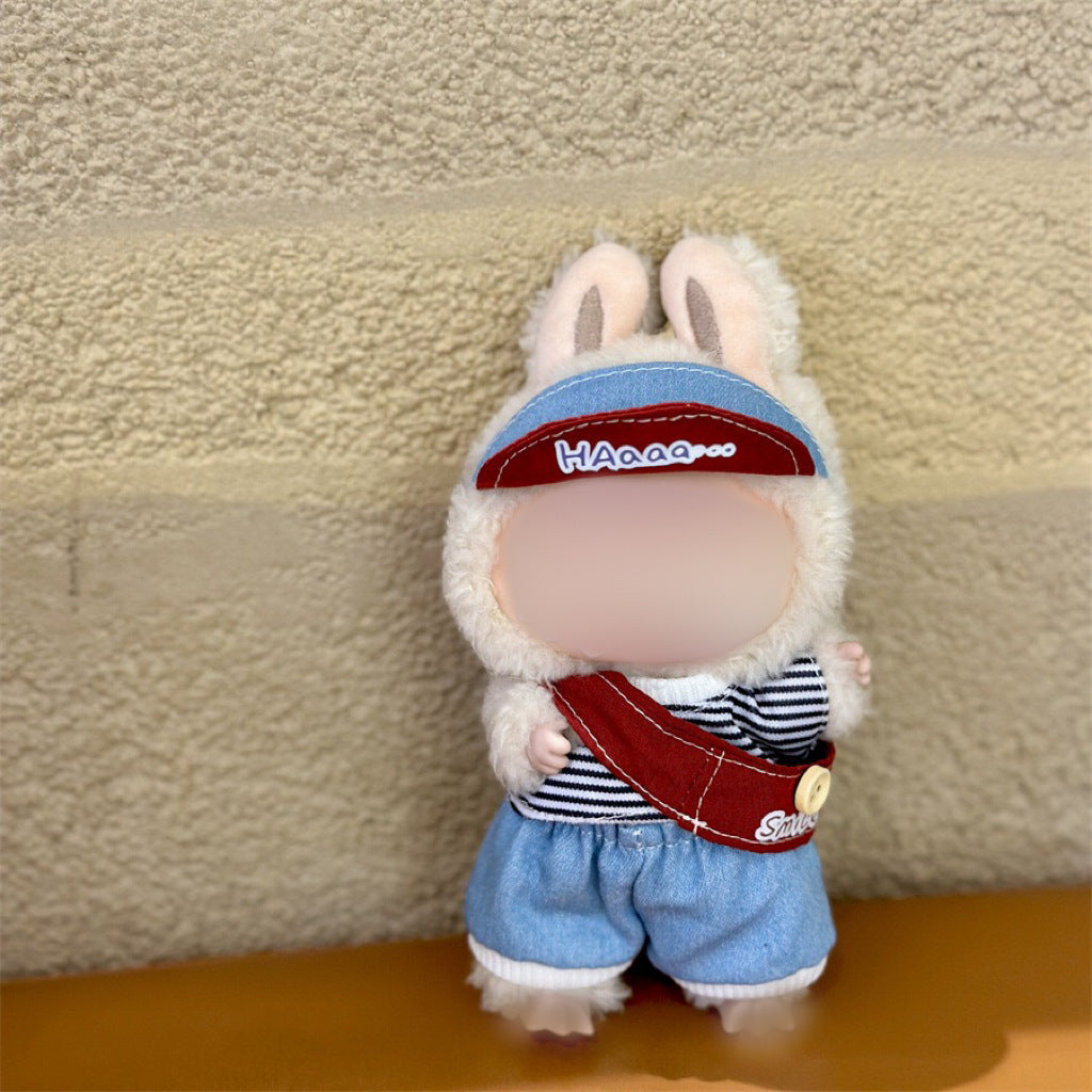 Clothes Only Suitable for 17cm Labubu Vinyl Doll Plush Dolls