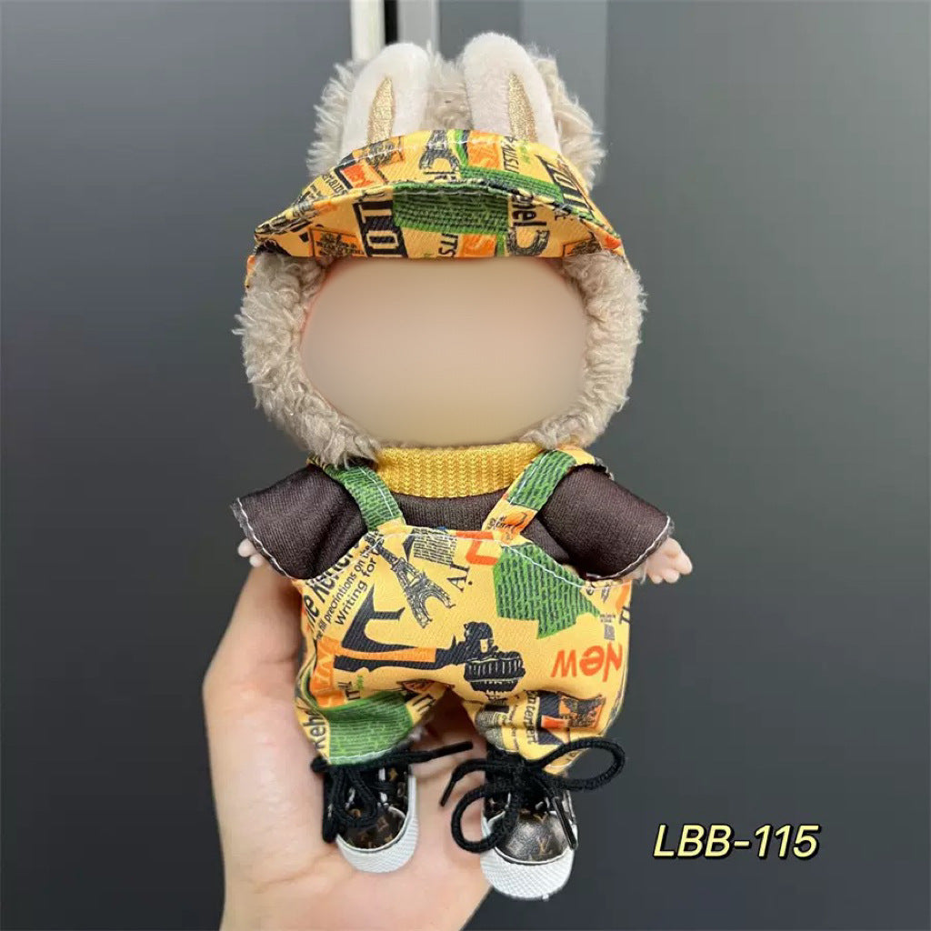 Clothes Only Suitable for 17cm Labubu Vinyl Doll Plush Doll Etc