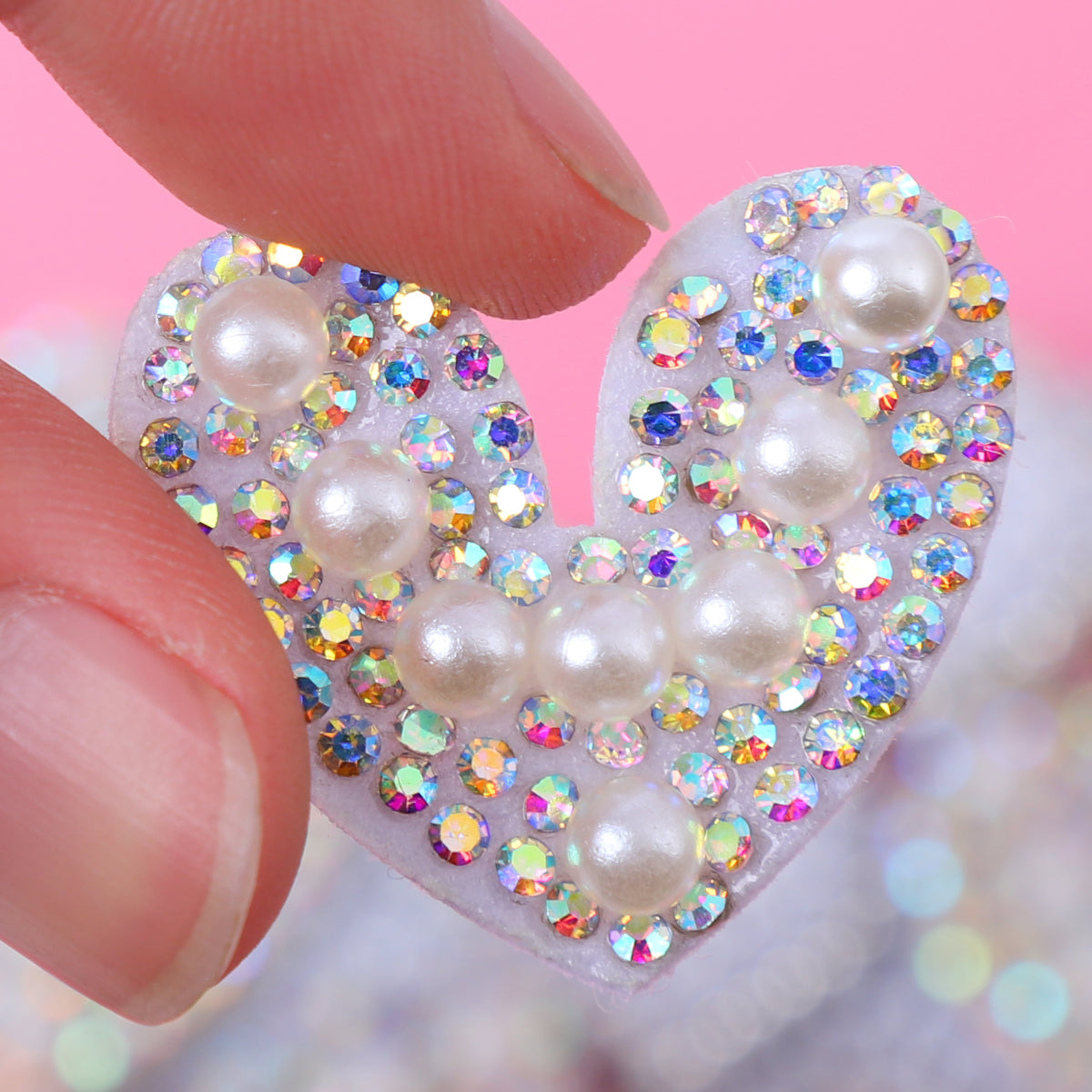 [A]Diamond heart DIY cloth paste