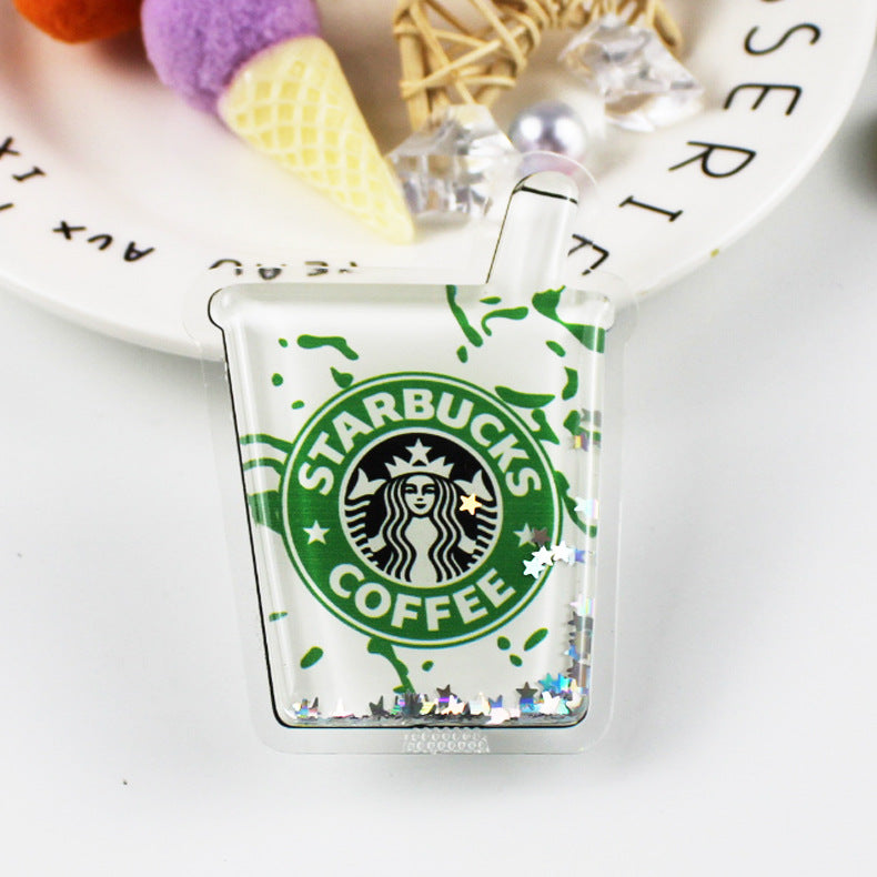 Glitter quicksand cartoon stand