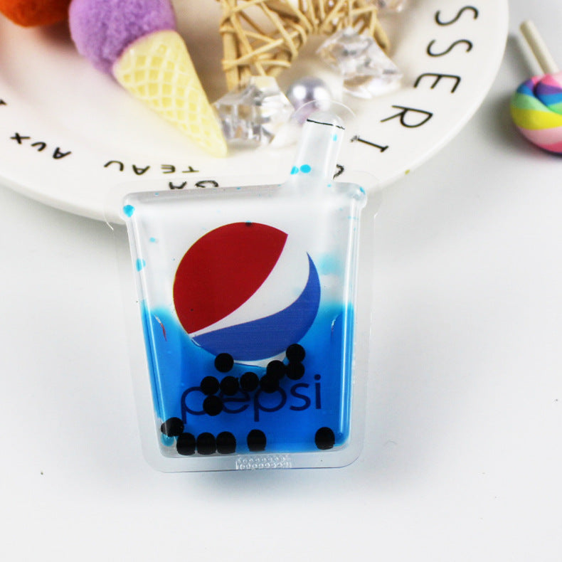 Glitter quicksand cartoon stand
