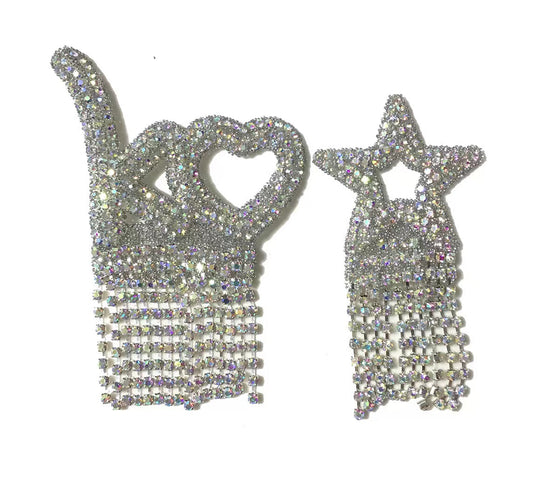 [A]Diamond tassel cloth attached DIY accessories