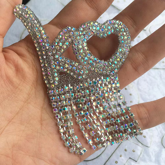 [A]Diamond tassel cloth attached DIY accessories
