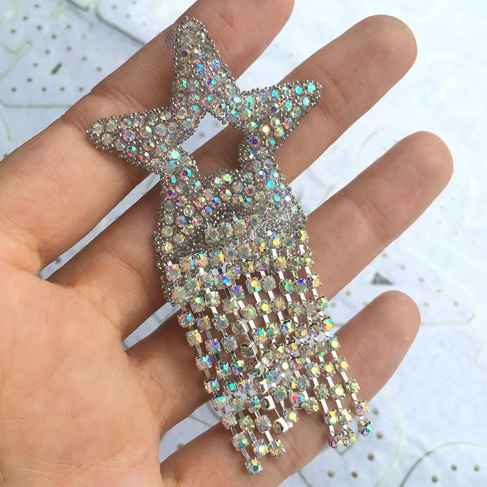 [A]Diamond tassel cloth attached DIY accessories