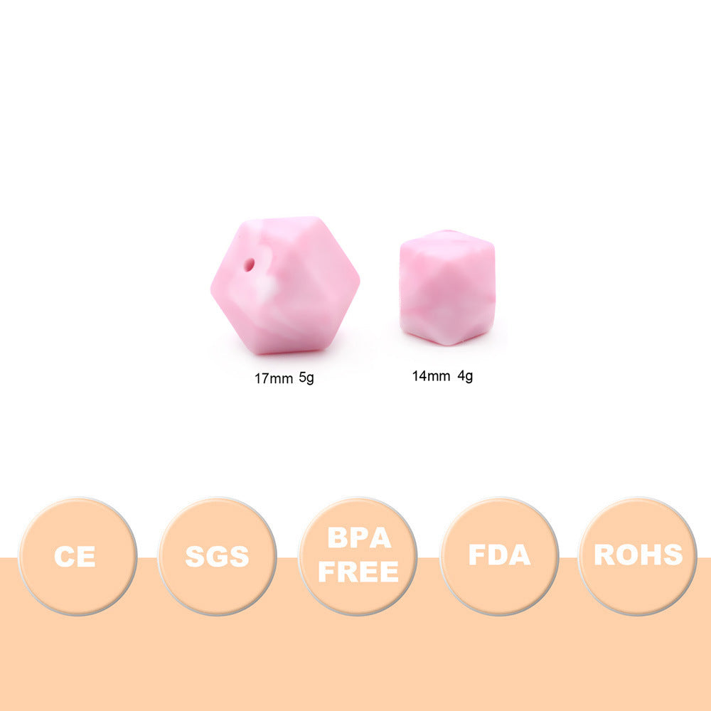 Hexagonal silica gel beads octagonal beads