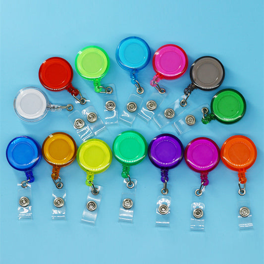 Plastic ear easy to pull out certificate lanyard easy to pull out name tag expansion buckle