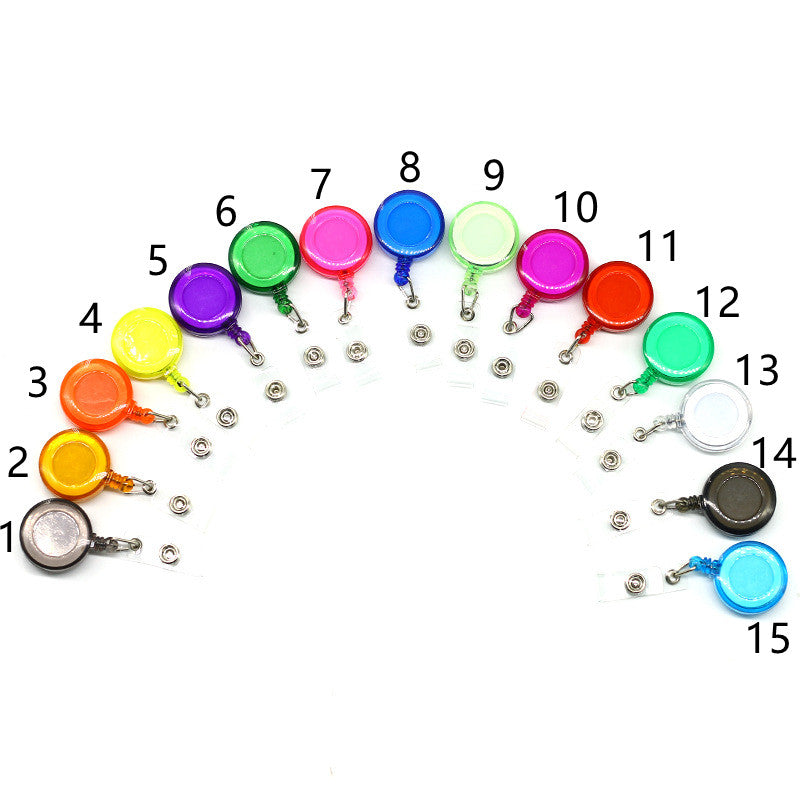 Plastic ear easy to pull out certificate lanyard easy to pull out name tag expansion buckle