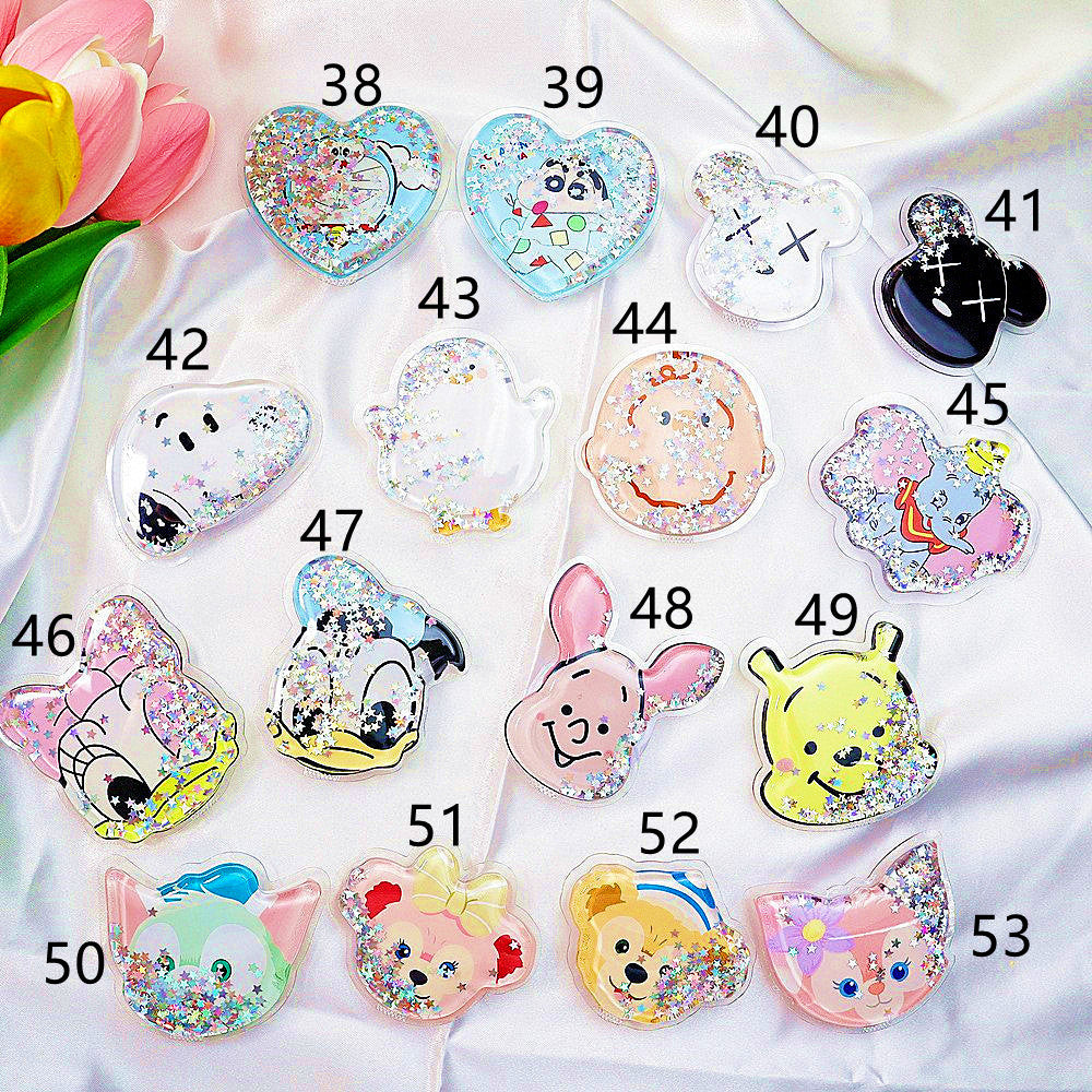 Glitter quicksand cartoon stand