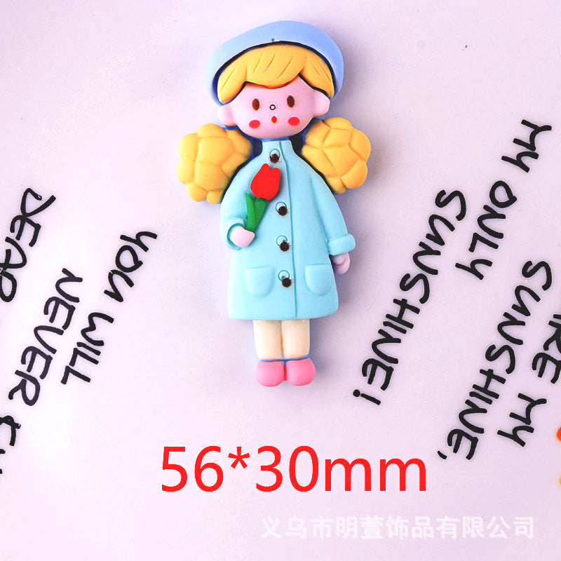 Popcorn Girl Ball Head series diy resin accessories accessories