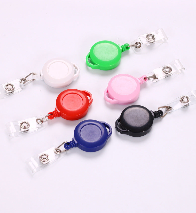Plastic ear easy to pull out certificate lanyard easy to pull out name tag expansion buckle