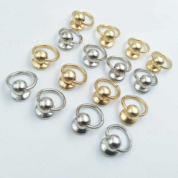 8mm alloy rotating nail with ring