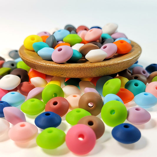 Silicone flat beads DIY handmade nipple chain accessories