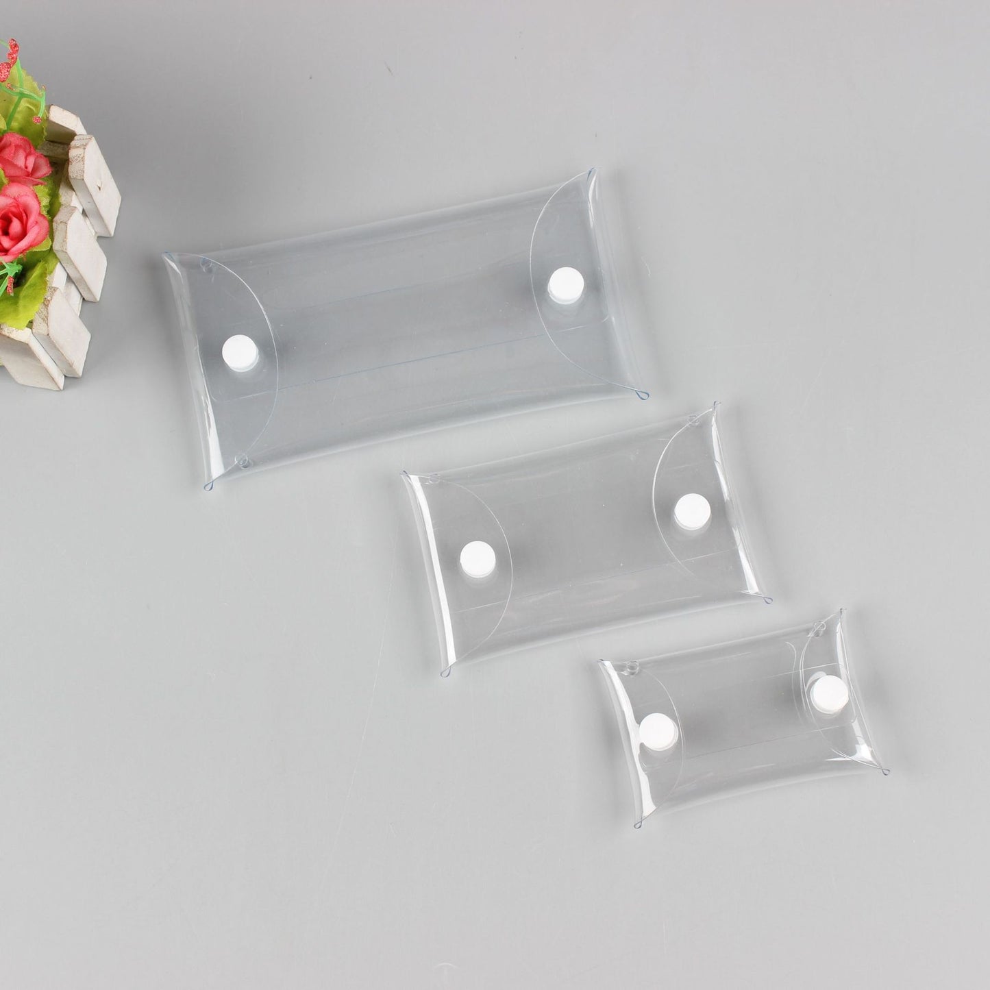 PVC transparent coin purse hiking buckle ornament(Excluding freight)