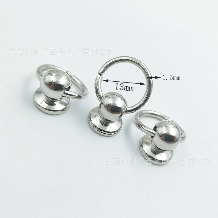 8mm alloy rotating nail with ring