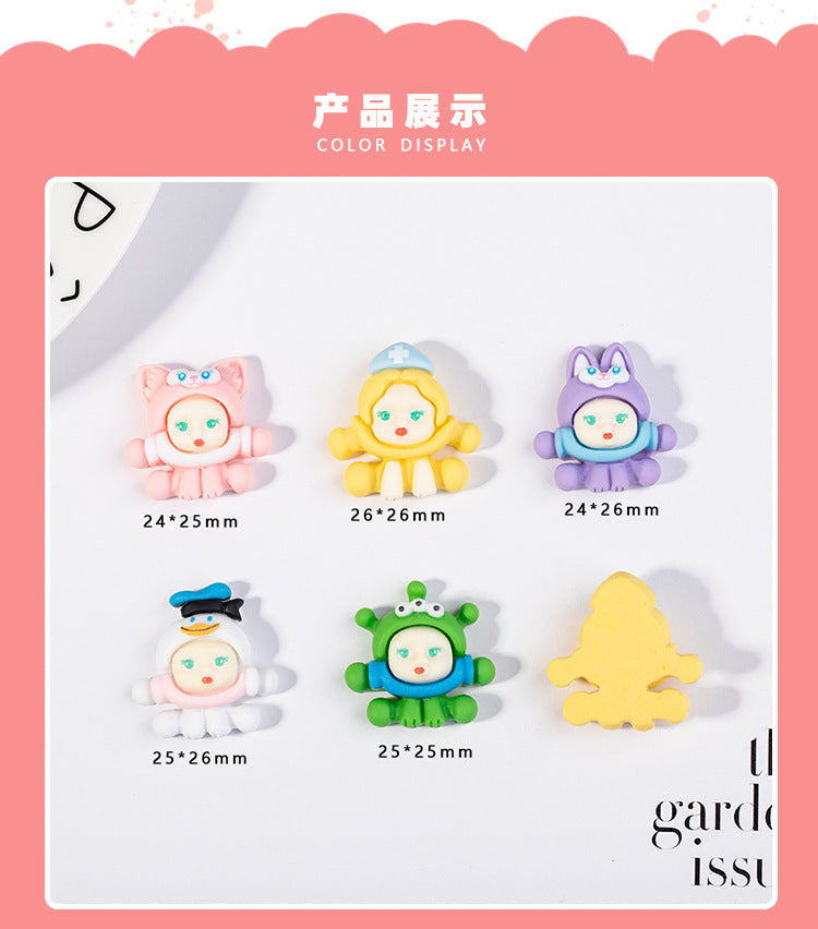 Resin accessories pop mart Cartoon figure diy accessories (free shipping)